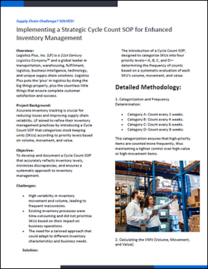 Implementing a Strategic Cycle Count SOP for Enhanced IM Thumbnail