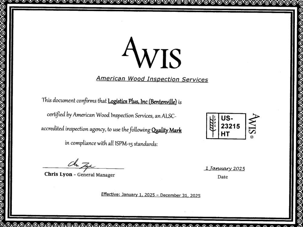 ISPM15 Certification