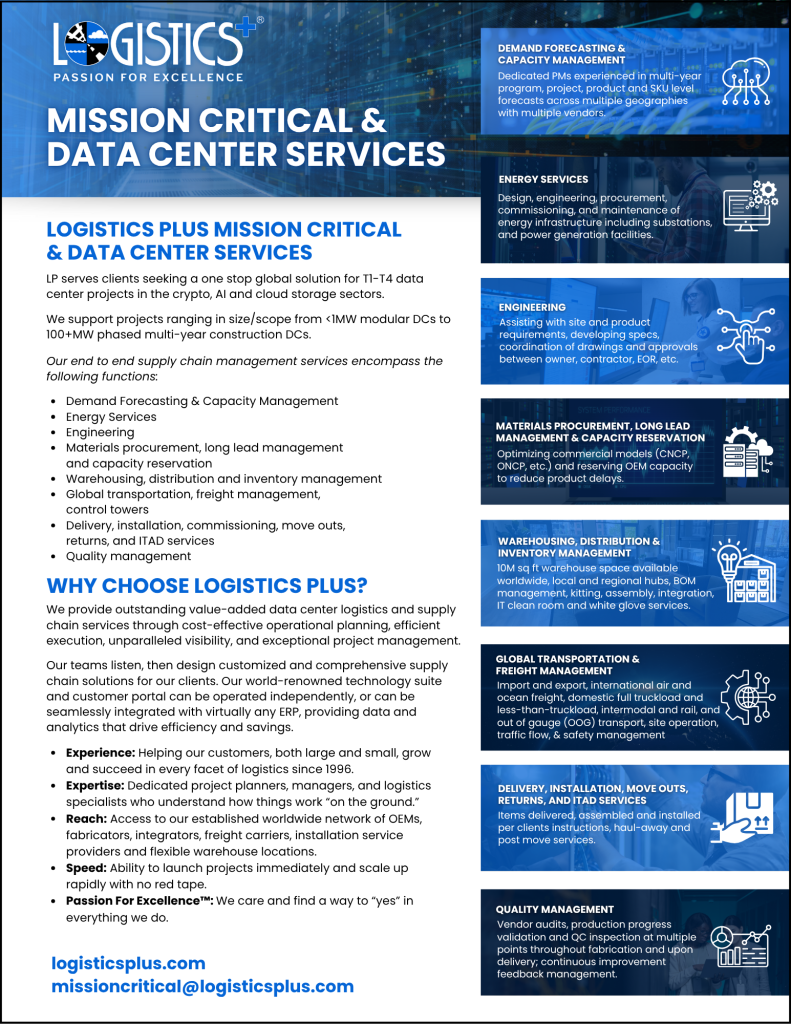 Data Center Services flyer