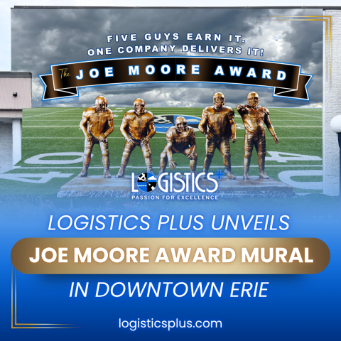 Logistics Plus Unveils Joe Moore Award Mural in Downtown Erie